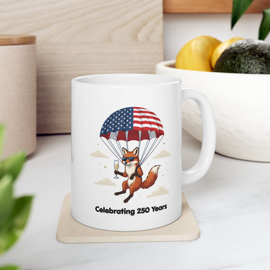 Patriotic Fox Coffee Mug