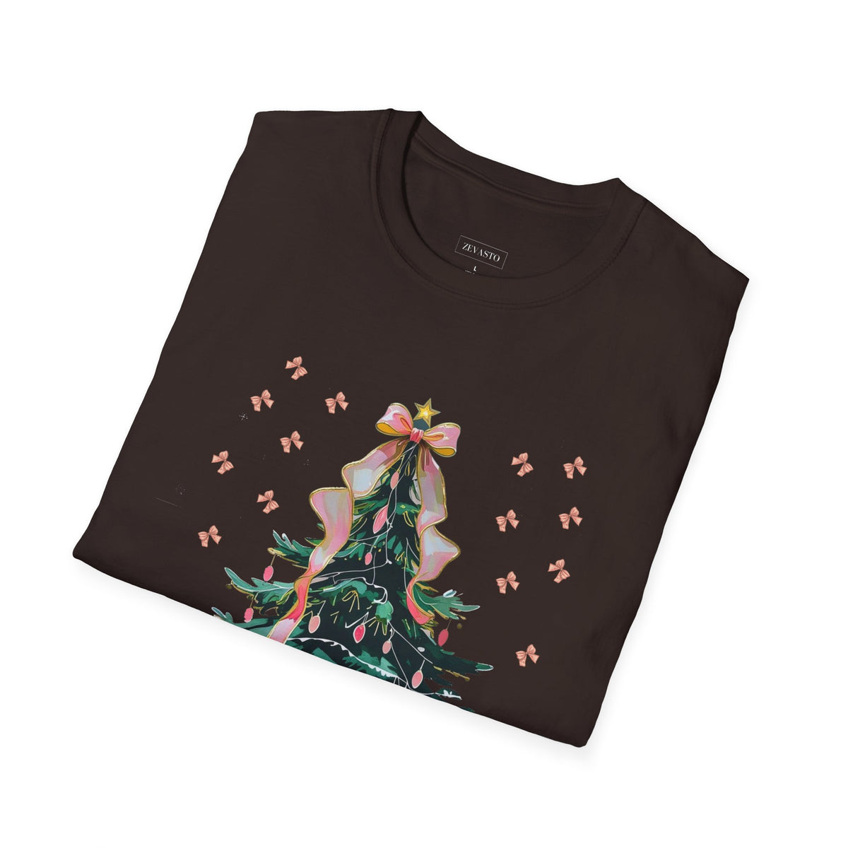 Christmas Tree Unisex Softstyle T-Shirt | Holiday Outfit, Festive Apparel
