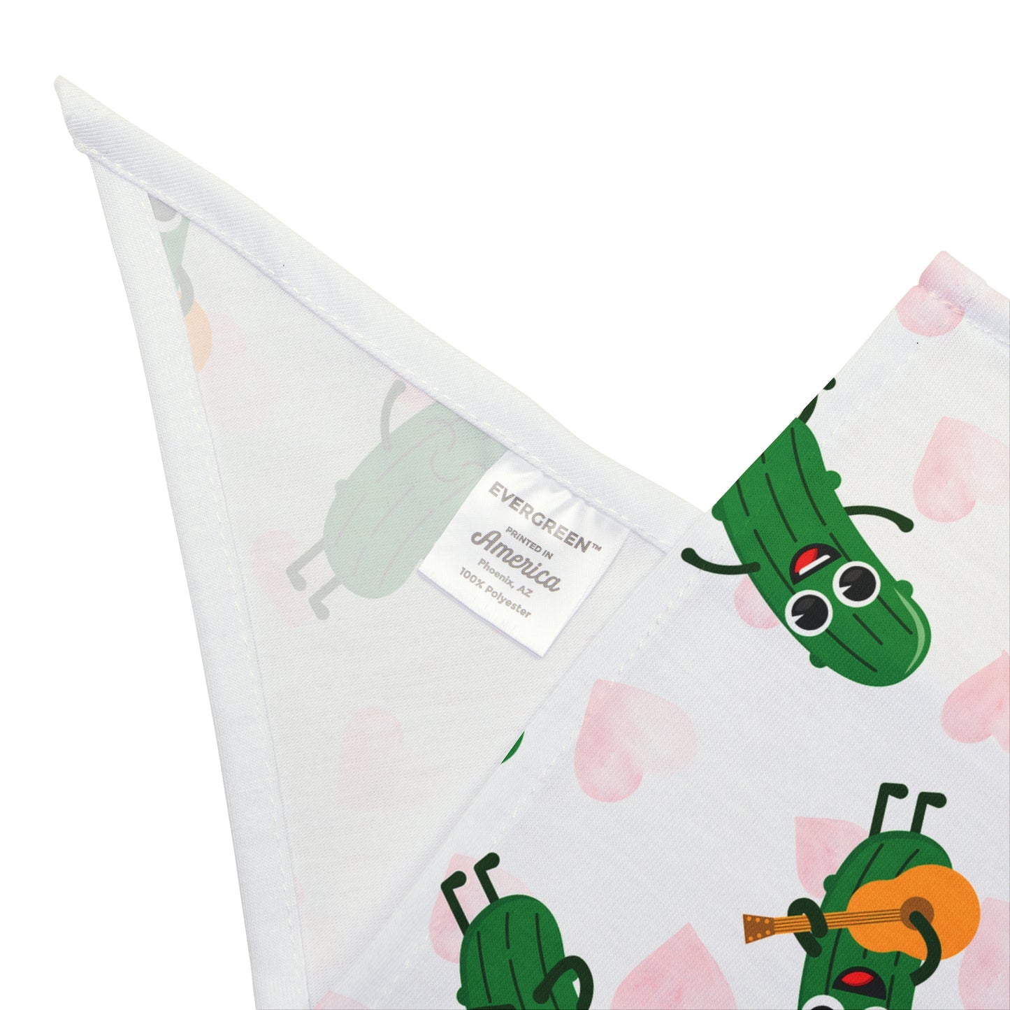 Pickle Love Pet Bandana — Cute Pickle Pattern Dog & Cat Scarf