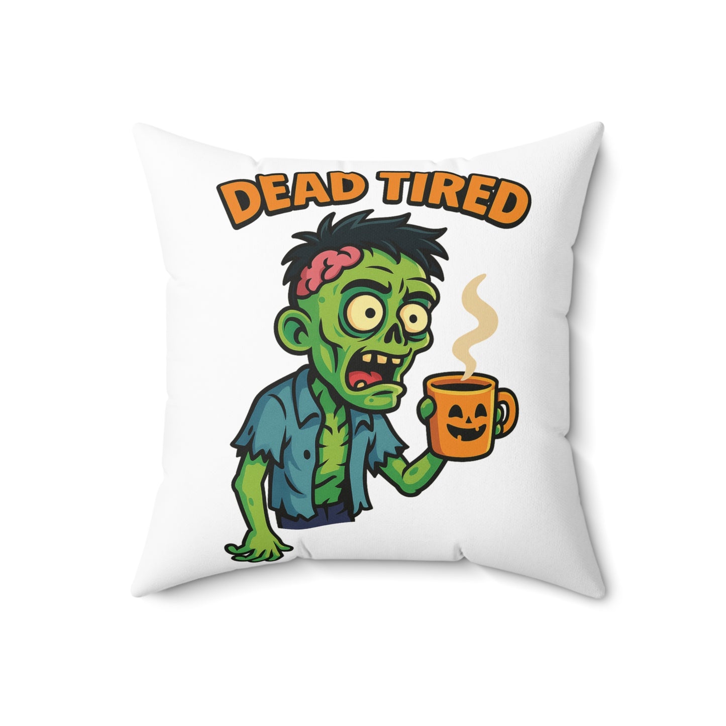 Zombie Themed Pillow, Fun Home Decor, Halloween Gift