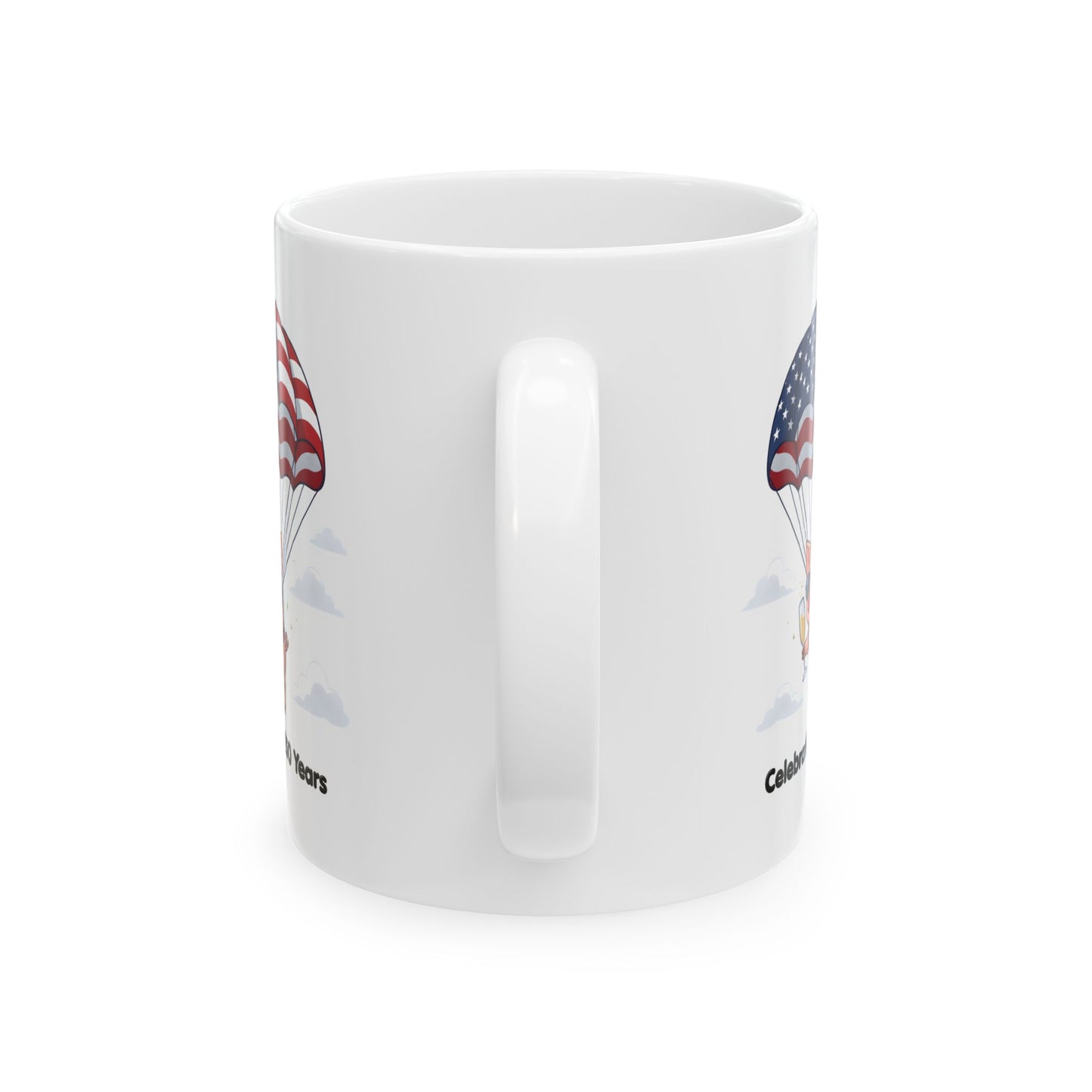 Patriotic Piglet Ceramic Mug