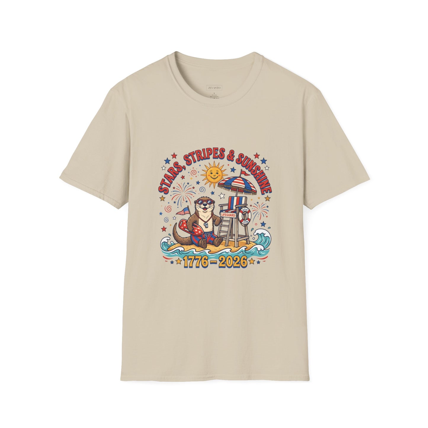 Stars, Stripes & Sunshine T-Shirt — Patriotic 1776–2026 Summer Tee, 4th of July Shirt