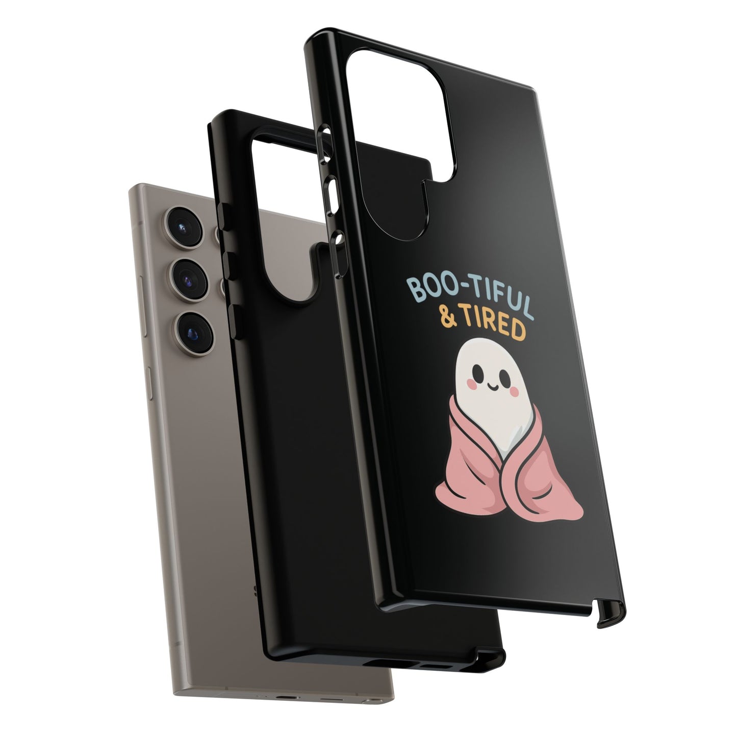 Boo-tiful & Tired Phone Case, Halloween-Themed Design