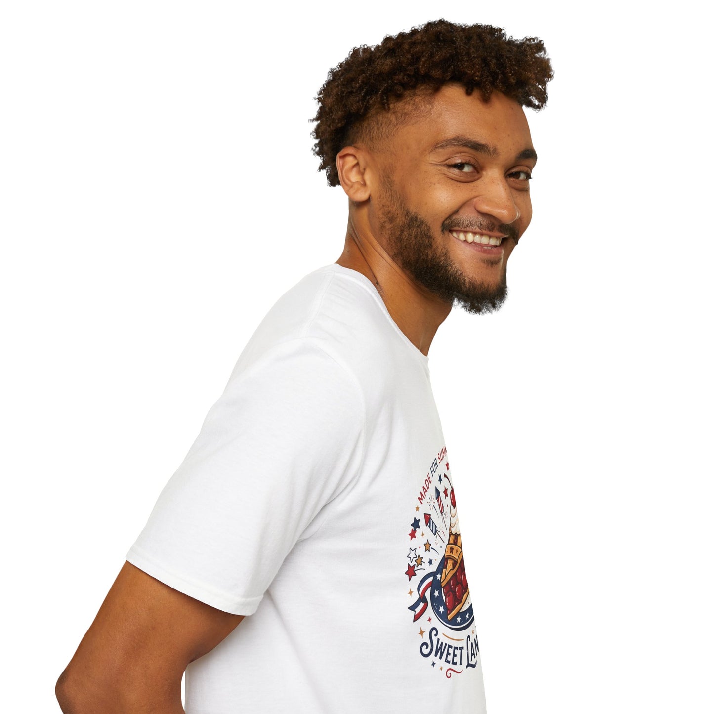 Sweet Land of Liberty Pie T-Shirt — Patriotic 4th of July Dessert Graphic Tee