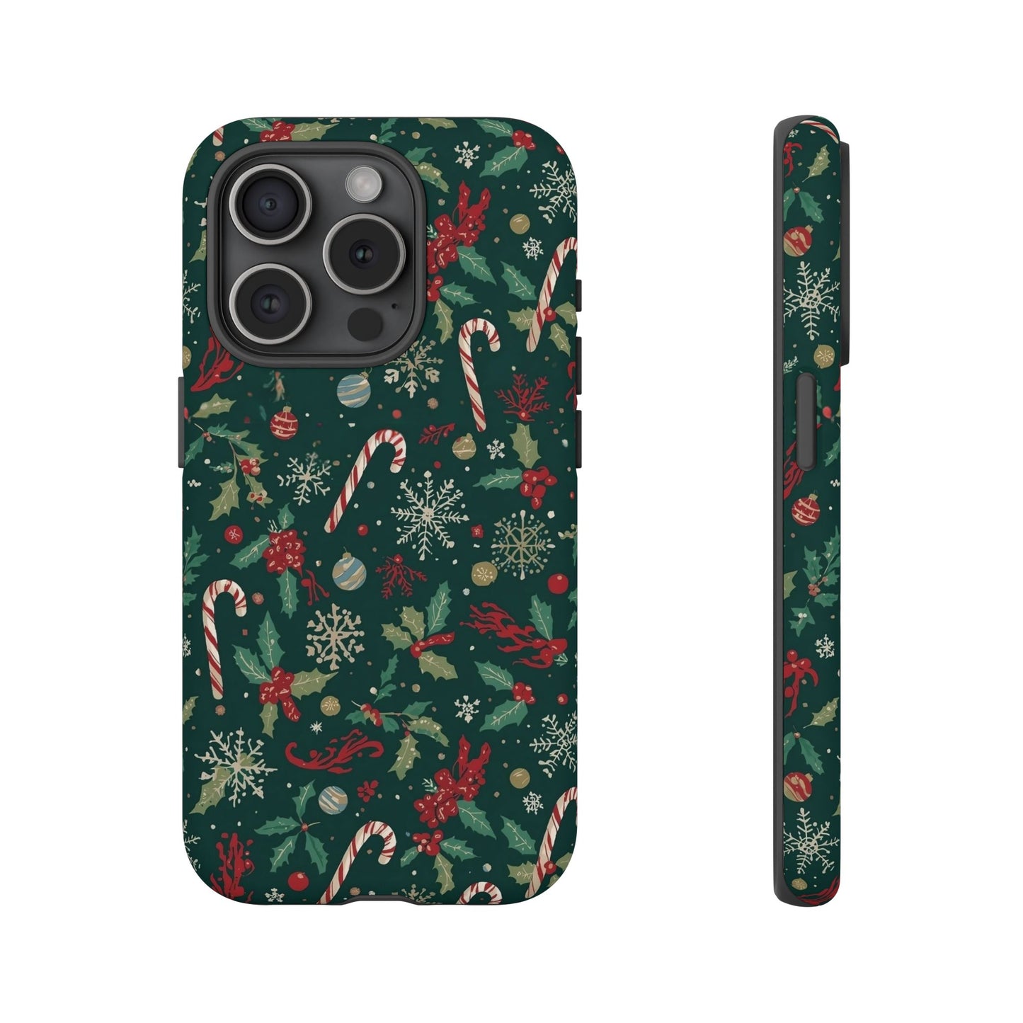 Christmas Phone Case, Festive Phone Case with Holiday Patterns for Iphone 17, 16, 15, 14, 13, 12, 11 & Samsung
