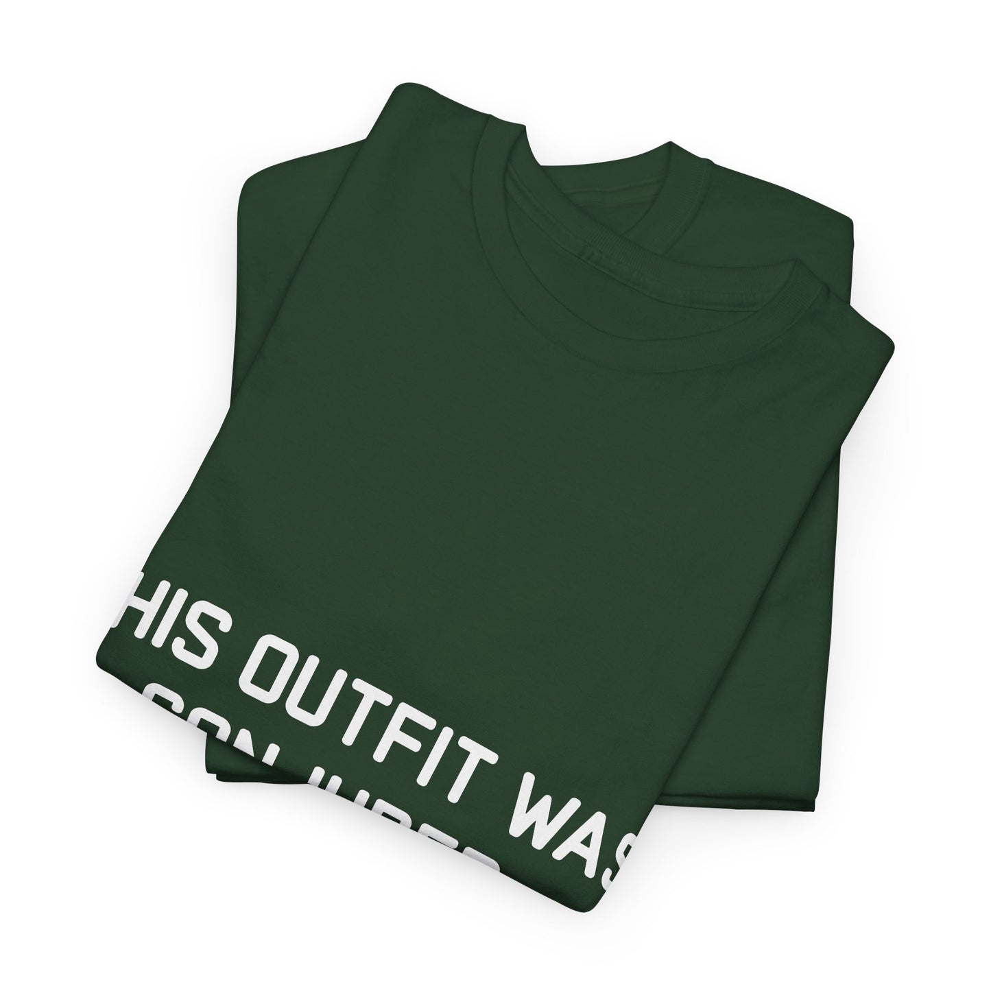 Unisex Heavy Cotton Tee - 'This Outfit Was Conjured, Not Chosen' - Funny Halloween T-shirt