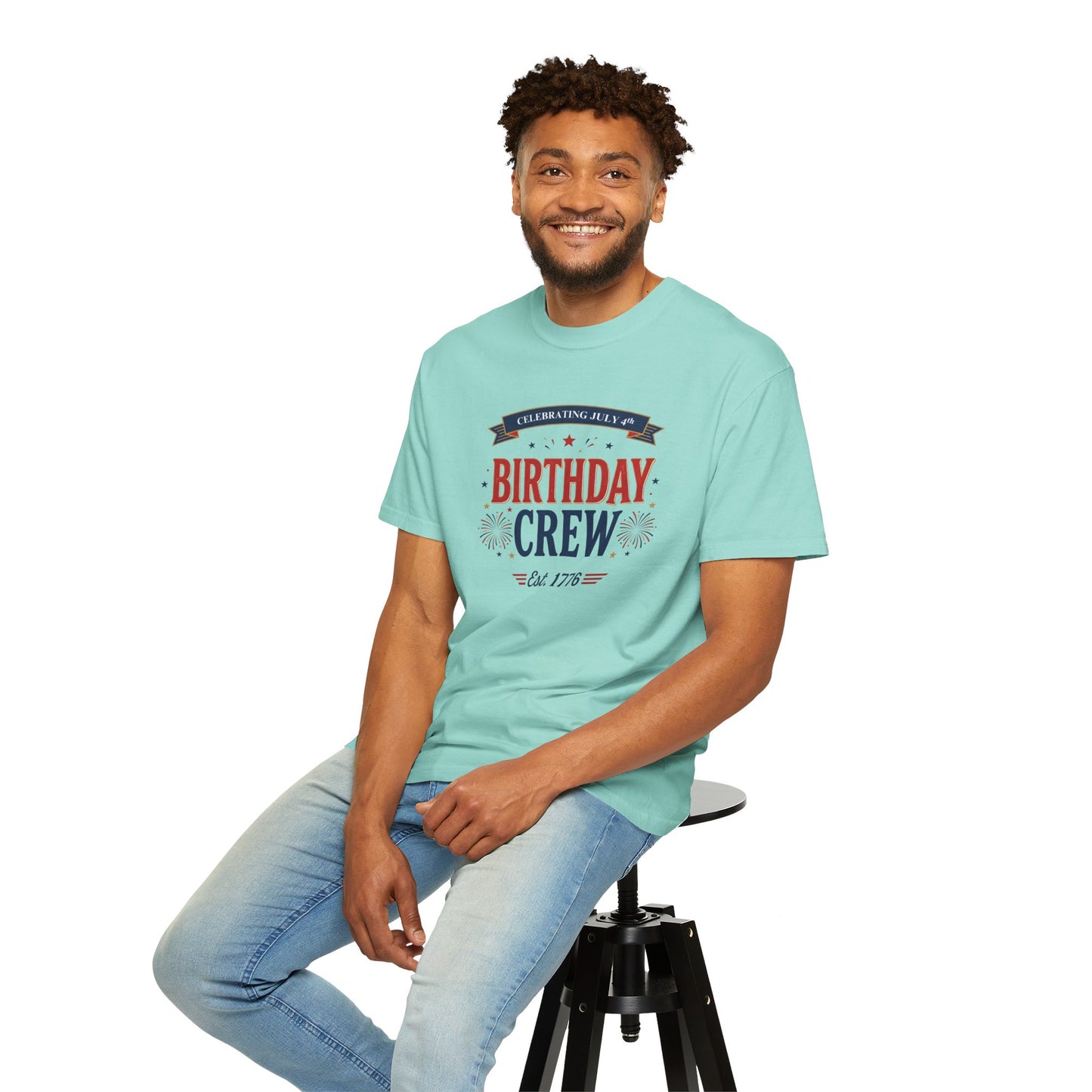 Birthday Crew T-Shirt — Patriotic Celebration Tee, 4th of July Shirt, Independence Day Gift