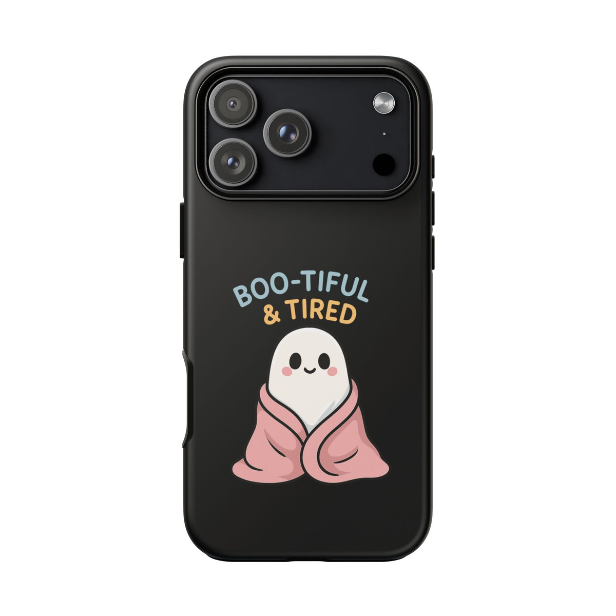 Boo-tiful & Tired Phone Case, Halloween-Themed Design