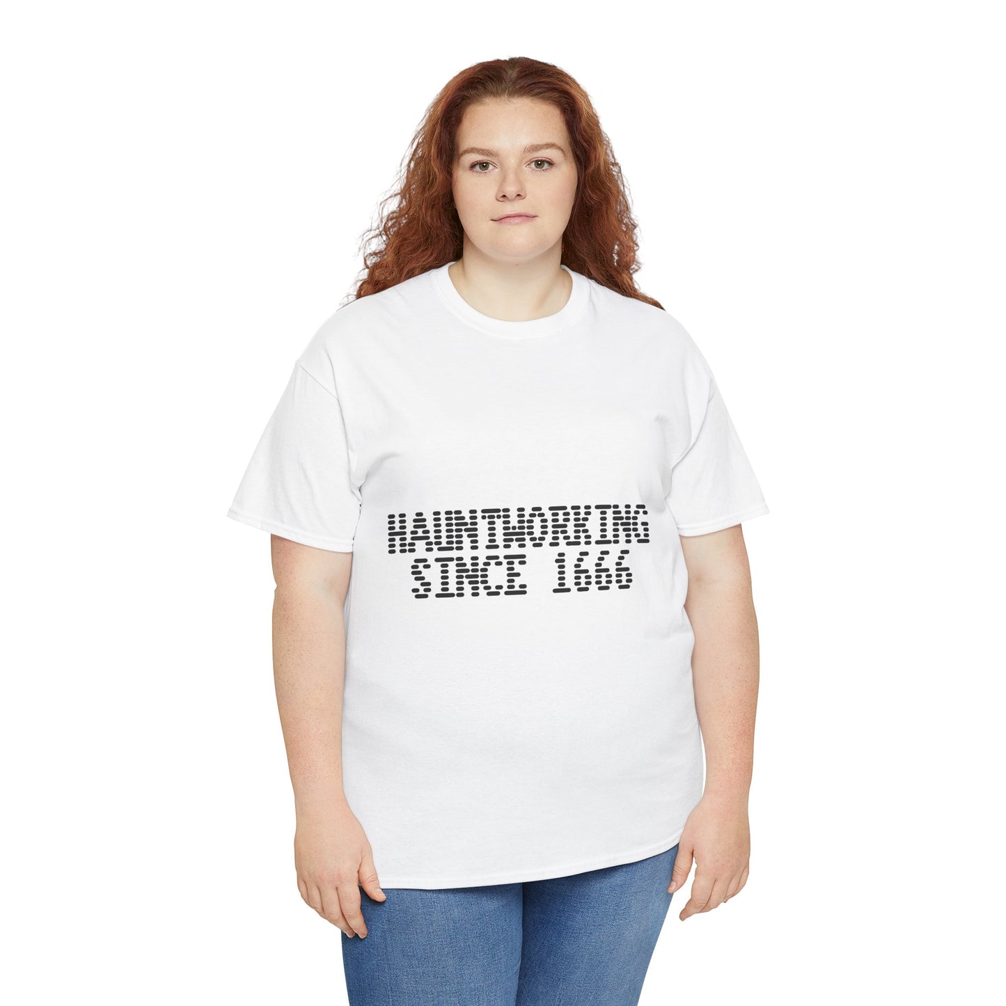 Hauntworking Since 1666-Cotton Tee, Halloween-Themed Tshirt