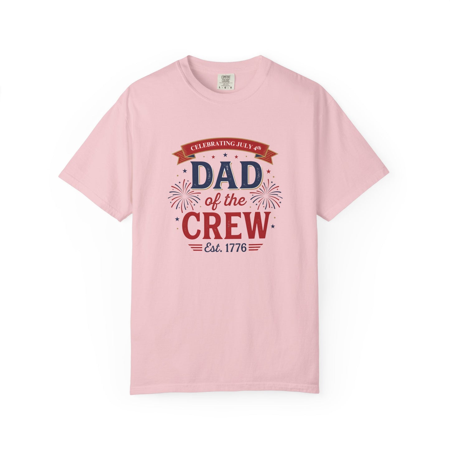 Dad of the Crew T-Shirt — Patriotic 4th of July Tee, Independence Day Shirt