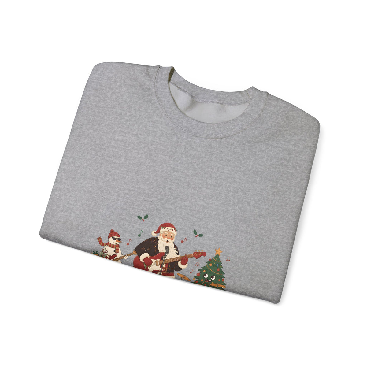 Funny Christmas Sweatshirt – "The Jingle Rockers" Holiday Band Crewneck