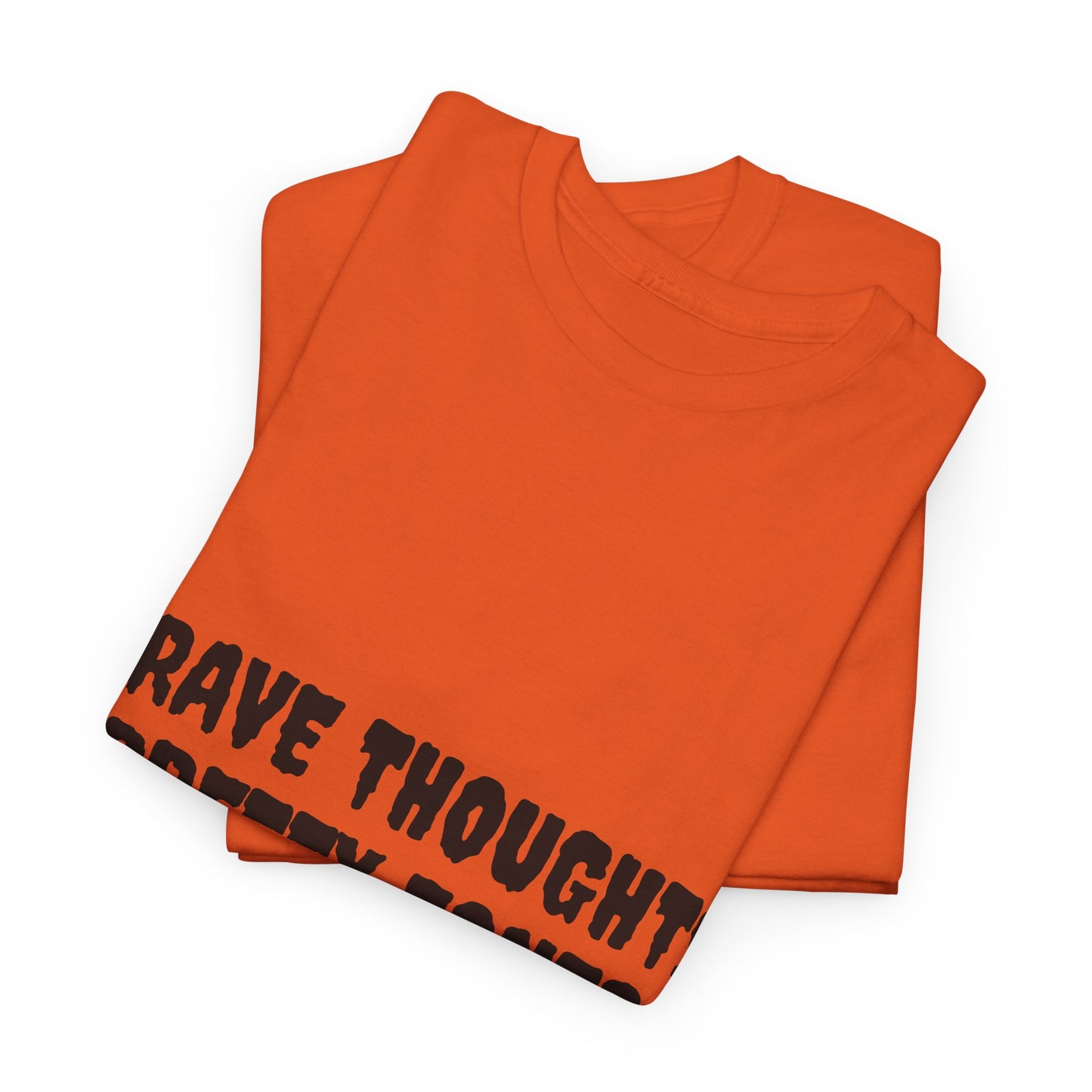 Grave Thoughts Pretty Fonts Tee | Unisex Heavy Cotton T-Shirt for Spooky Season