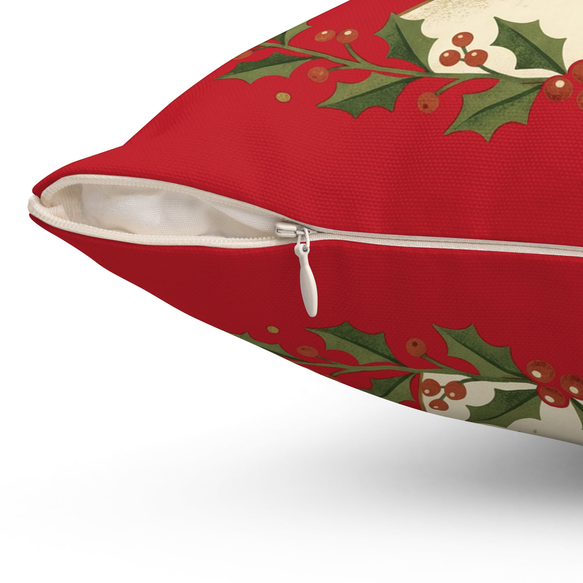 Christmas Reindeer Throw Pillow - "Merry Christmas" Festive Holiday Decor