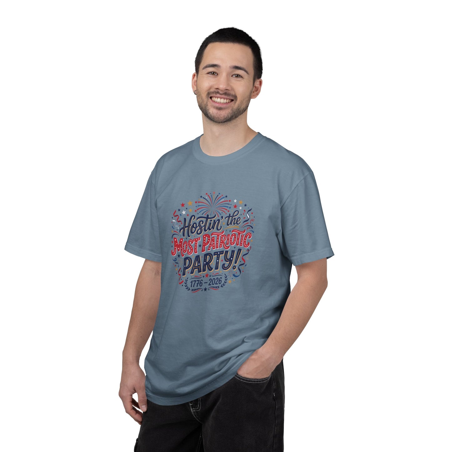 Patriotic 'Hostin' the Most Patriotic Party' T-Shirt, 4th of July Shirt, Independence Day Tee