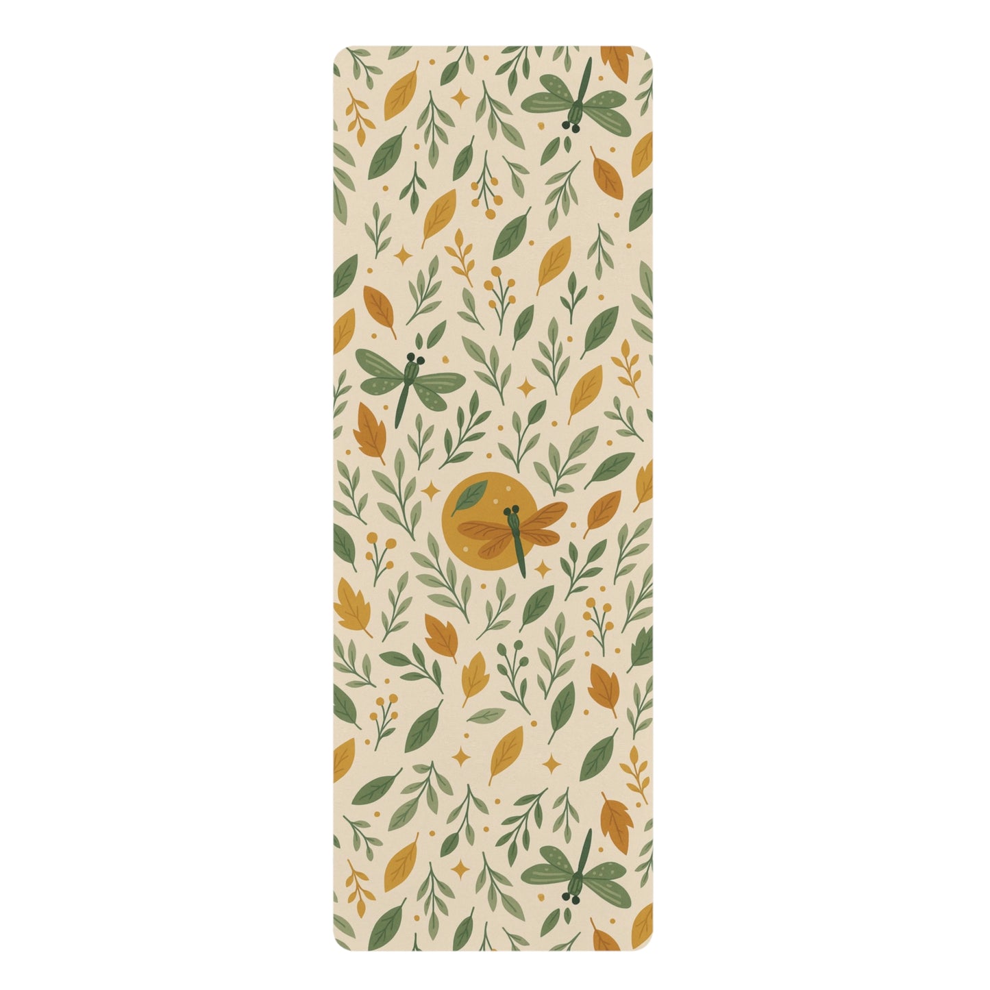 Eco-Friendly Floral Yoga Mat for Home Practice, Exercise Mat