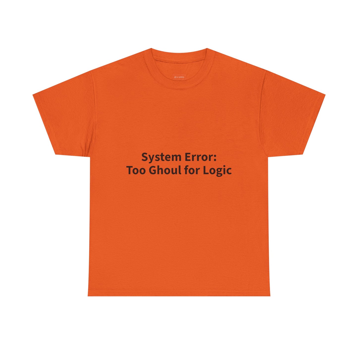 System Error Tee - Unisex Heavy Cotton Shirt, Perfect for Halloween, Geeky Fun