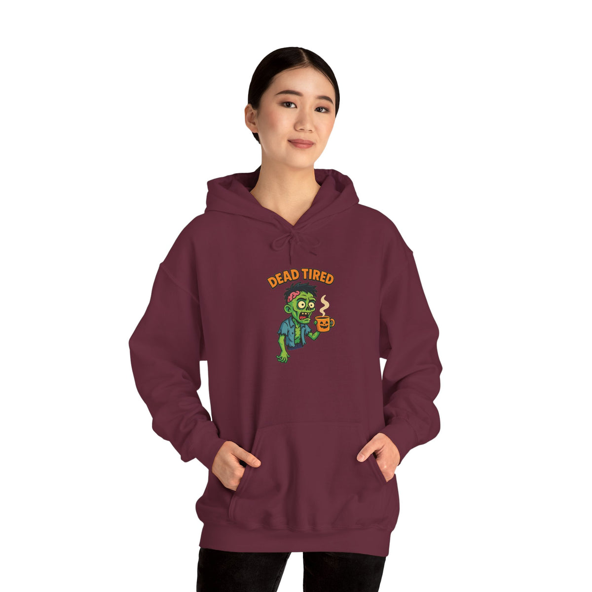 Zombie Themed Unisex Hoodie, Cozy Halloween Sweatshirt, Spooky Season Apparel