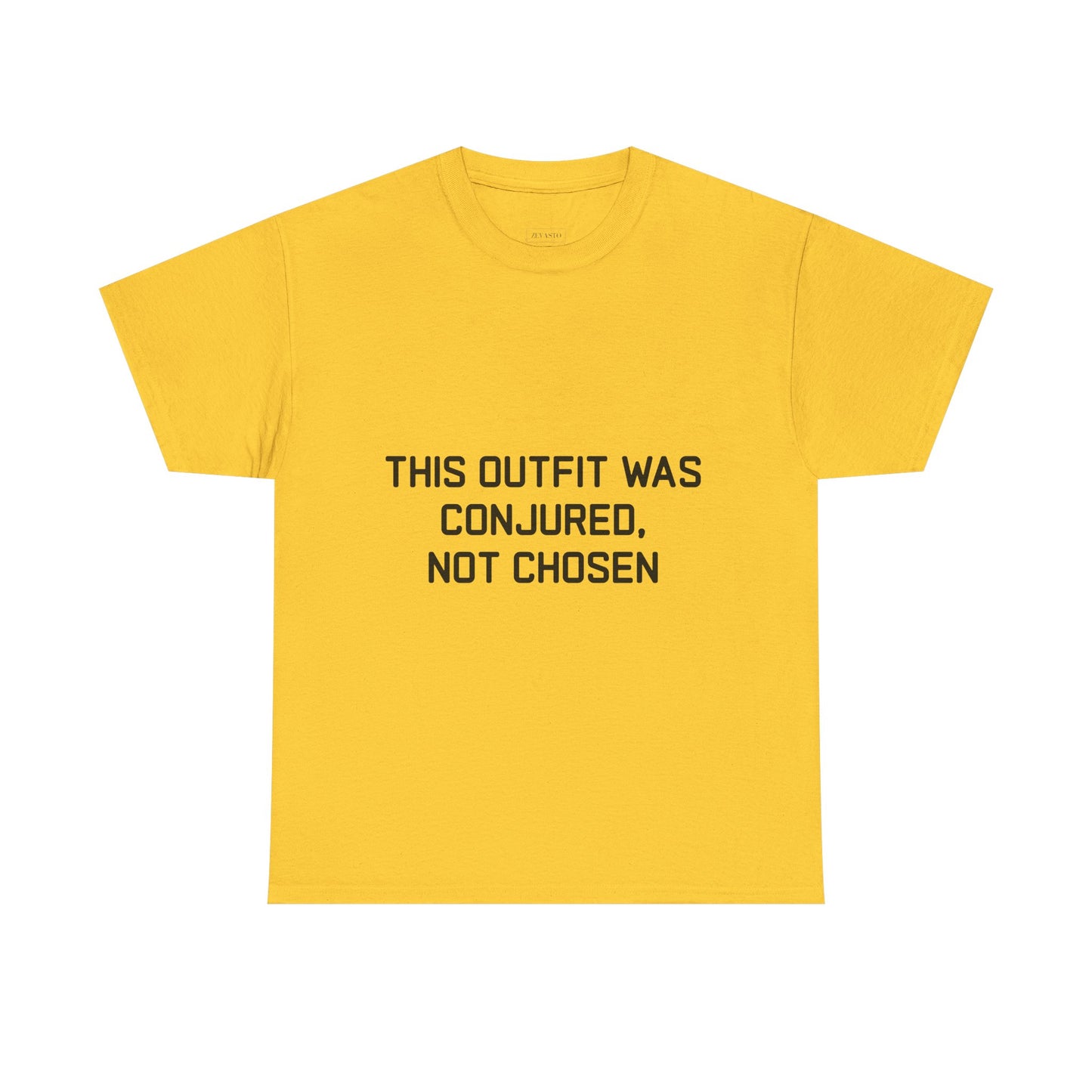 Unisex Heavy Cotton Tee - 'This Outfit Was Conjured, Not Chosen' - Funny Halloween T-shirt