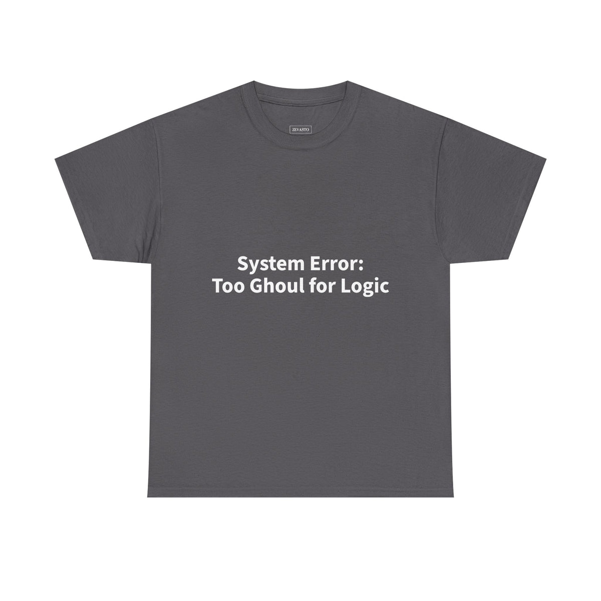 System Error Tee - Unisex Heavy Cotton Shirt, Perfect for Halloween, Geeky Fun