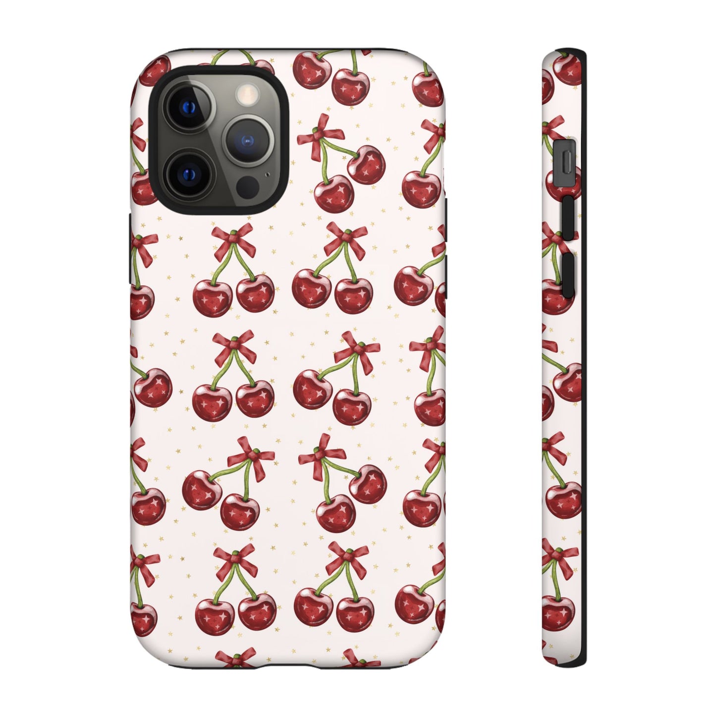 Cherry Pattern Phone Case — Cute Red Cherry Protective Phone Cover