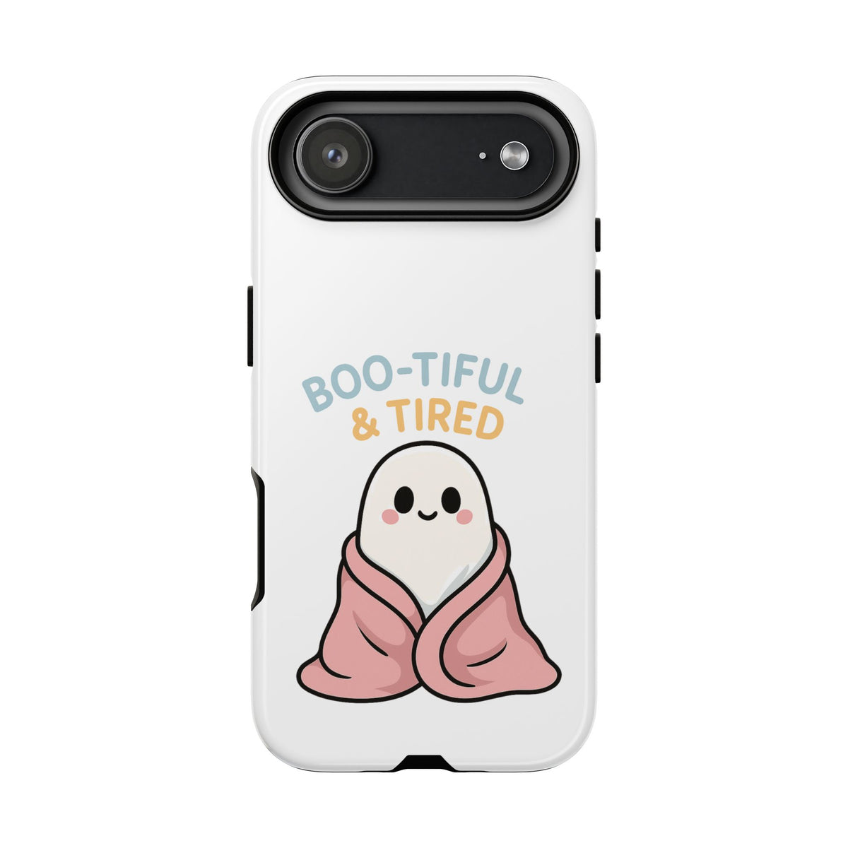 Boo-tiful & Tired Phone Case, Halloween-Themed Design