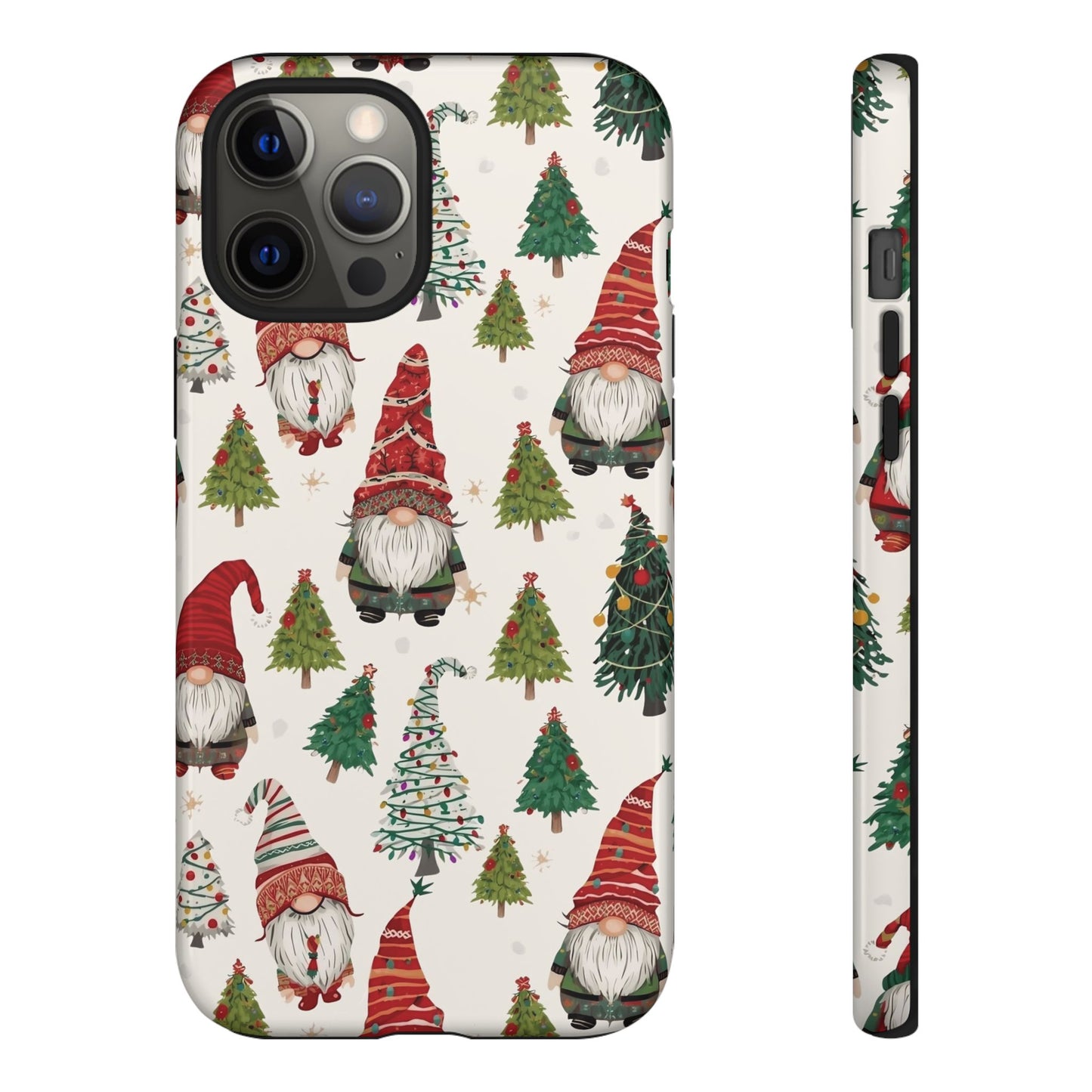 Christmas Gnome Phone Case, Dual Layer Phone Case for Iphone 17, 16, 15, 14, 13, 12, 11 & Samsung