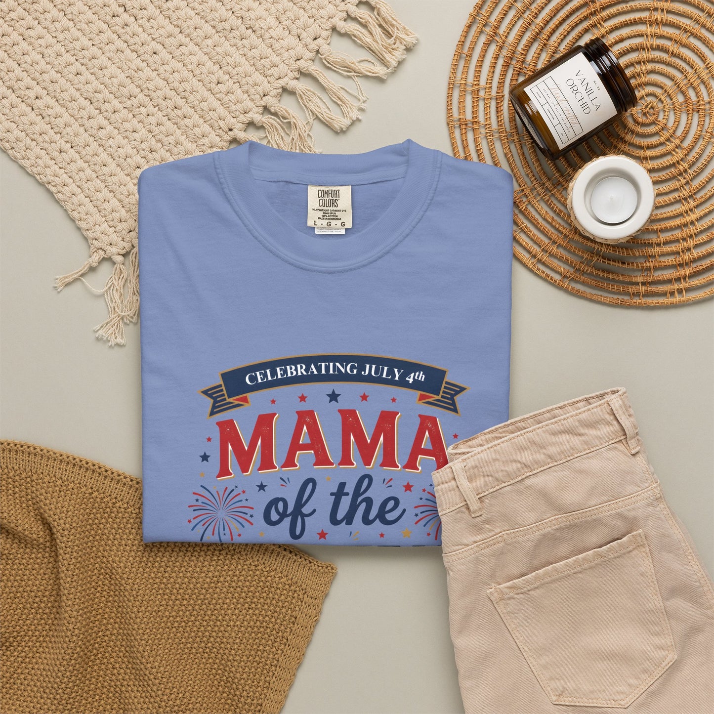 Mama of the Crew T-Shirt — Patriotic 4th of July Tee, Independence Day Shirt