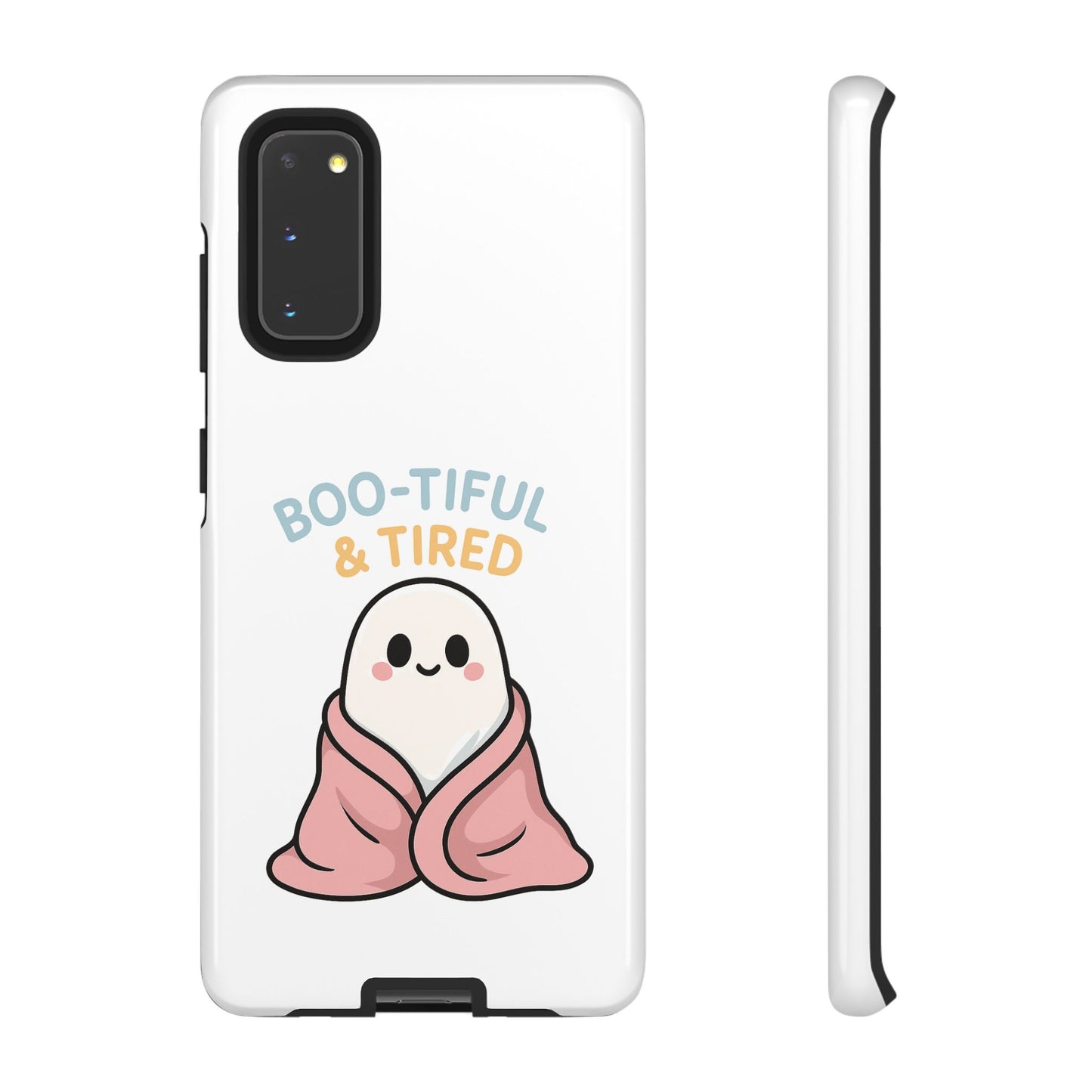 Boo-tiful & Tired Phone Case, Halloween-Themed Design