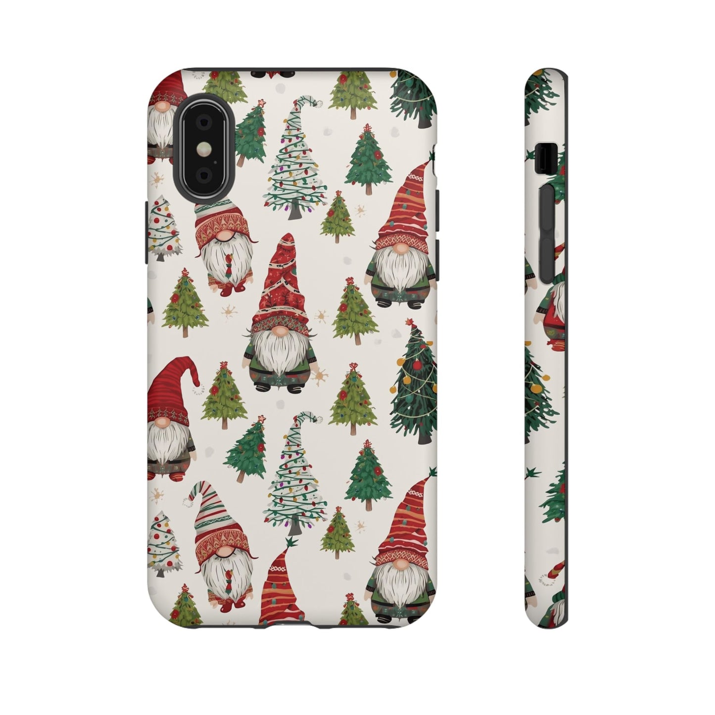 Christmas Gnome Phone Case, Dual Layer Phone Case for Iphone 17, 16, 15, 14, 13, 12, 11 & Samsung