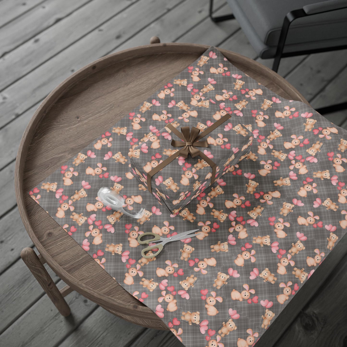 Cute Gift Wrapping Paper Roll — Valentine's Day, Baby Shower, Birthday Gift Wrap Paper