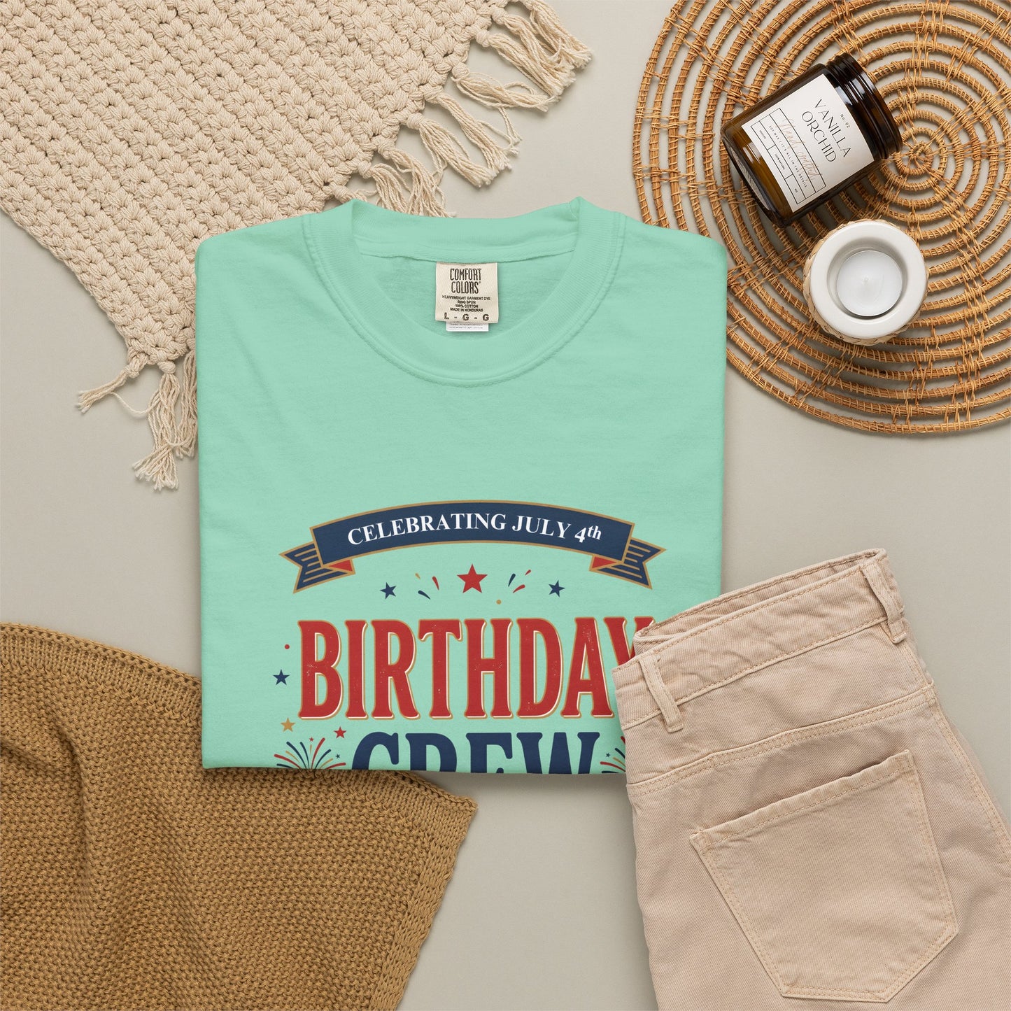Birthday Crew T-Shirt — Patriotic Celebration Tee, 4th of July Shirt, Independence Day Gift