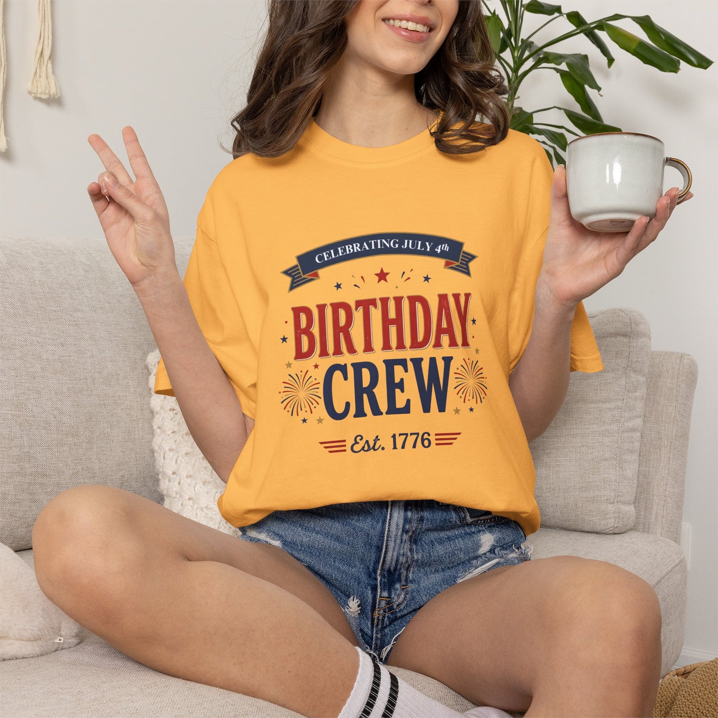 Birthday Crew T-Shirt — Patriotic Celebration Tee, 4th of July Shirt, Independence Day Gift