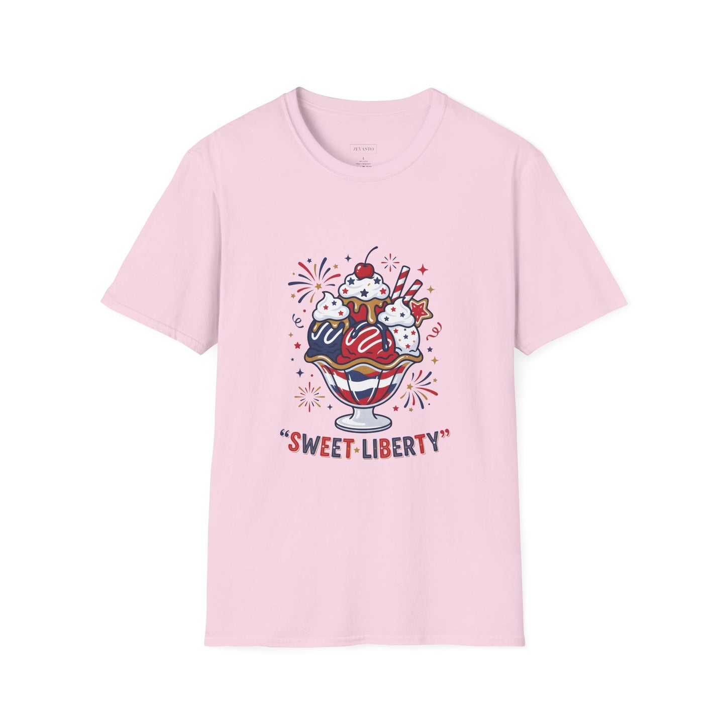 Sweet Liberty Ice Cream T-Shirt — Patriotic 4th of July Sundae Tee