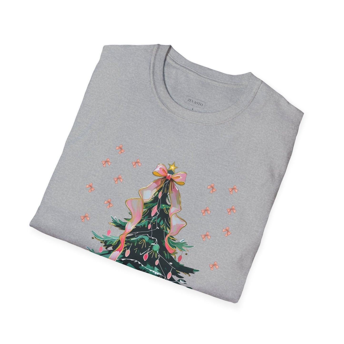 Christmas Tree Unisex Softstyle T-Shirt | Holiday Outfit, Festive Apparel