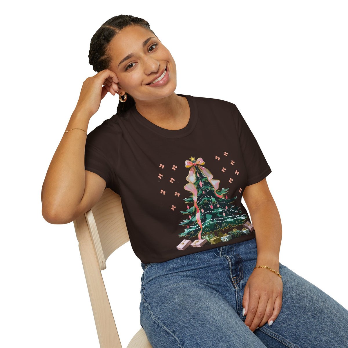 Christmas Tree Unisex Softstyle T-Shirt | Holiday Outfit, Festive Apparel