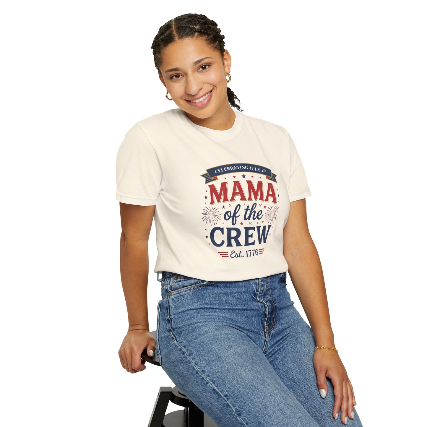Mama of the Crew T-Shirt — Patriotic 4th of July Tee, Independence Day Shirt