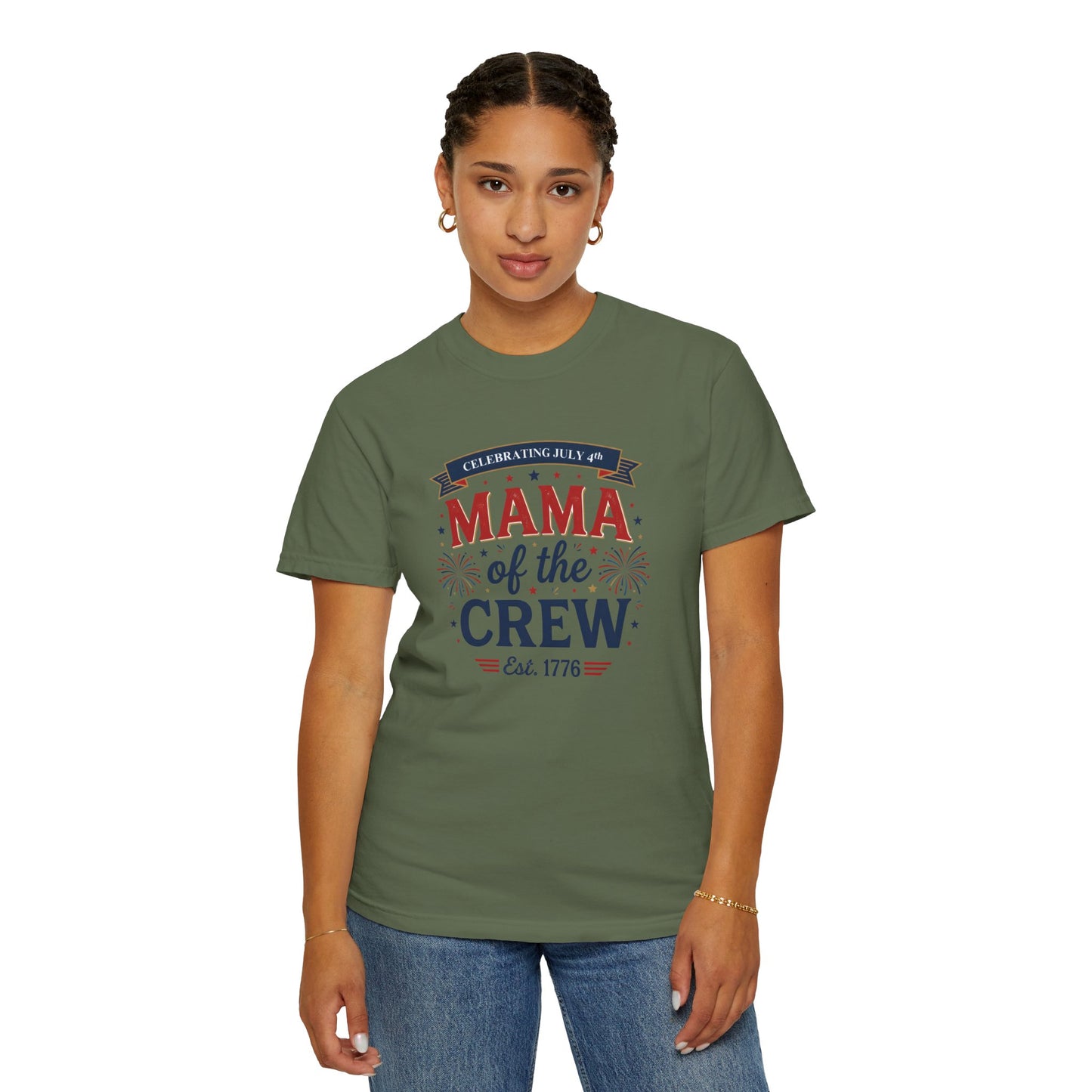 Mama of the Crew T-Shirt — Patriotic 4th of July Tee, Independence Day Shirt