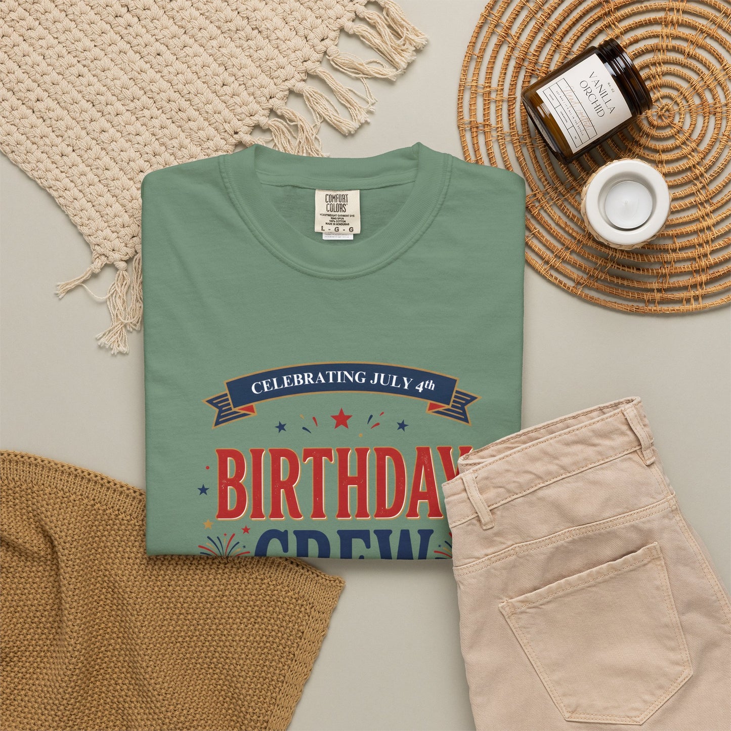 Birthday Crew T-Shirt — Patriotic Celebration Tee, 4th of July Shirt, Independence Day Gift