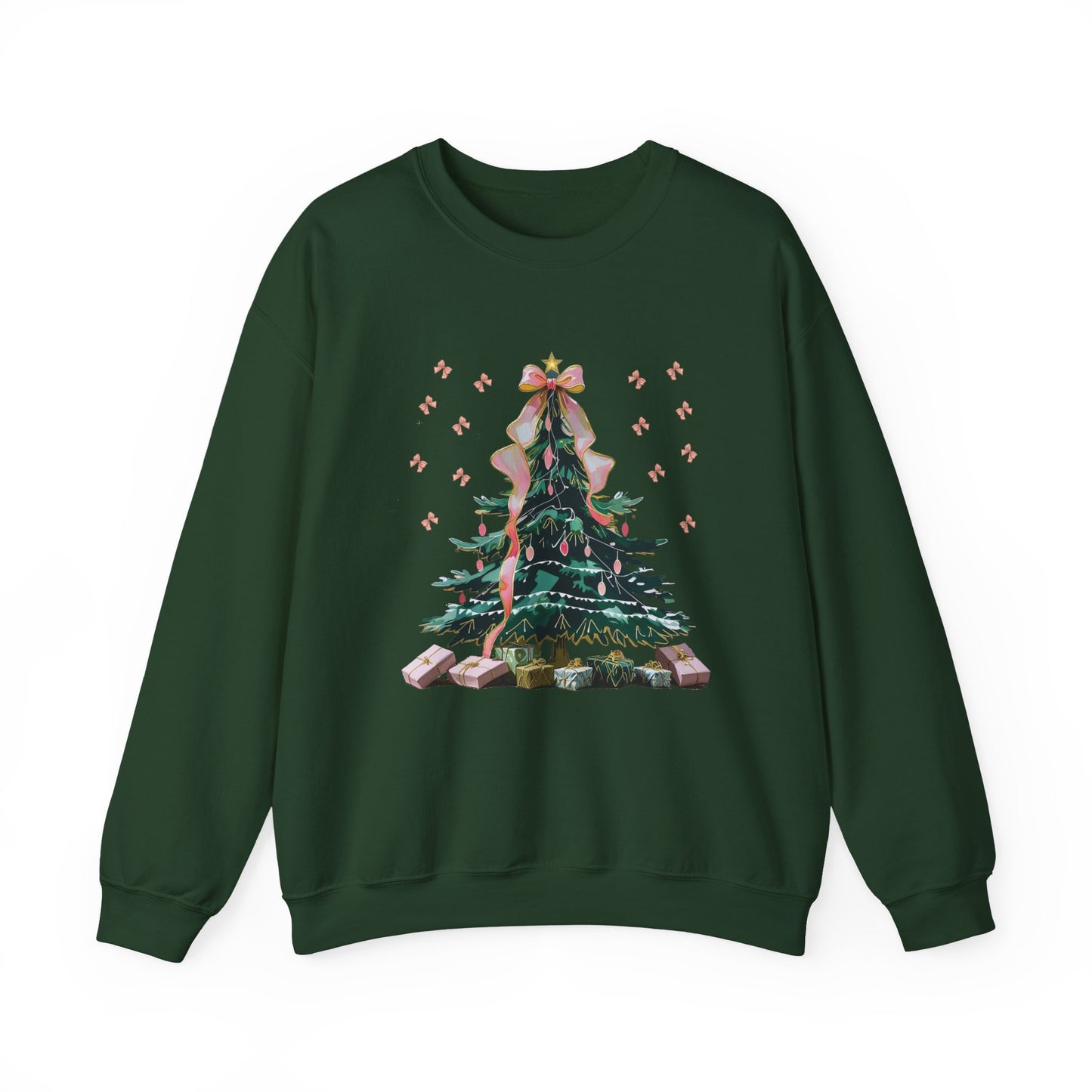 Christmas Tree Sweatshirt | Cozy Holiday Sweatshirt, Unisex Crewneck, Festive Apparel