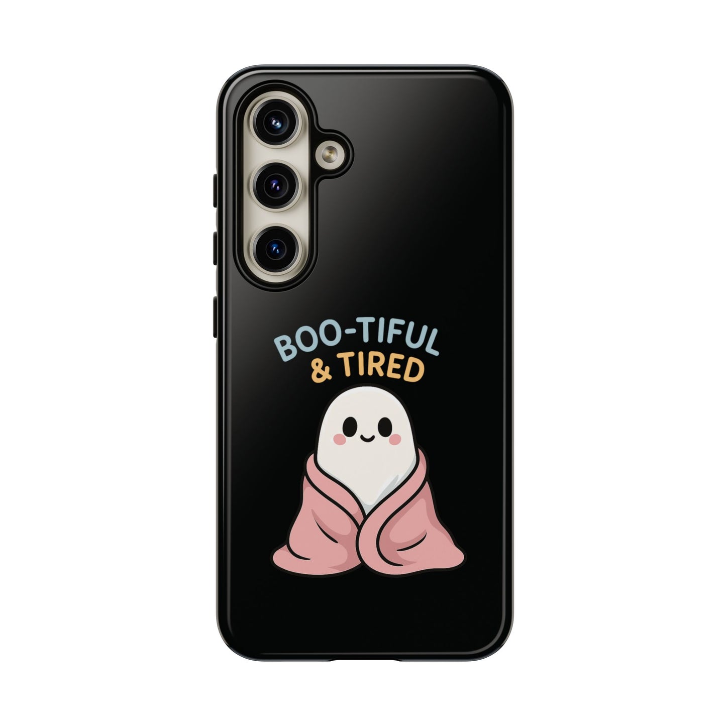 Boo-tiful & Tired Phone Case, Halloween-Themed Design