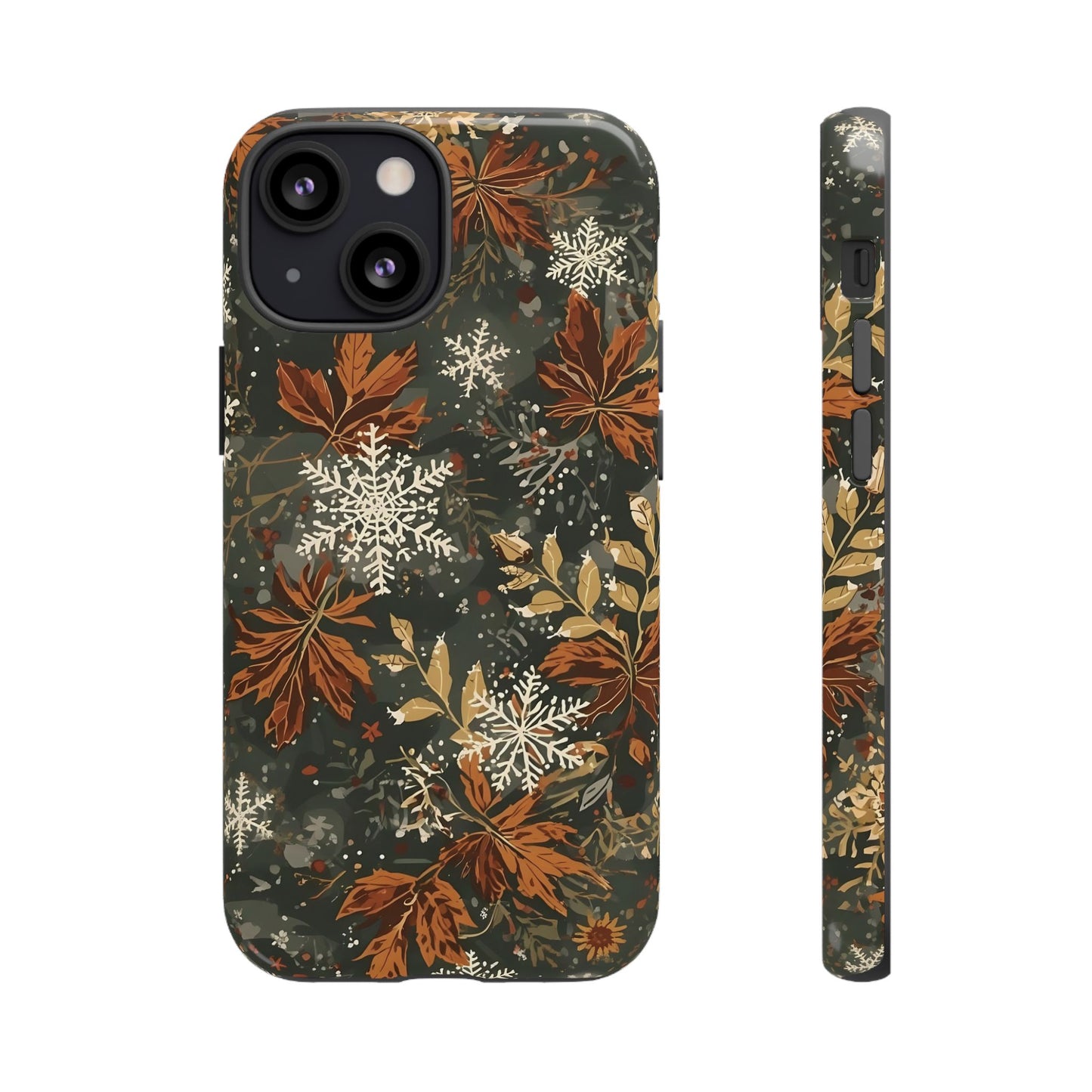 Christmas Phone Case, Autumn Floral Phone Case for Iphone 17, 16, 15, 14, 13, 12, 11 & Samsung
