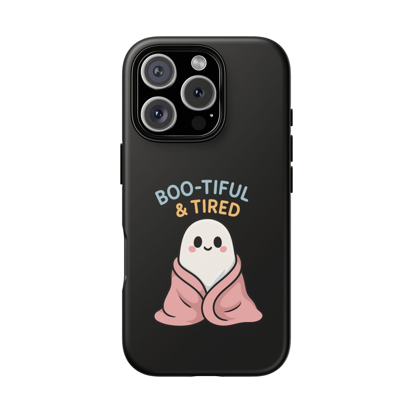 Boo-tiful & Tired Phone Case, Halloween-Themed Design