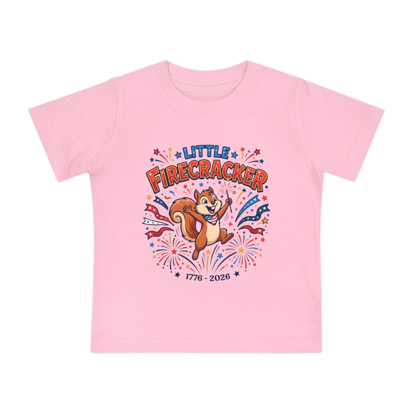 Little Firecracker Baby T-Shirt — 4th of July Patriotic Infant Tee
