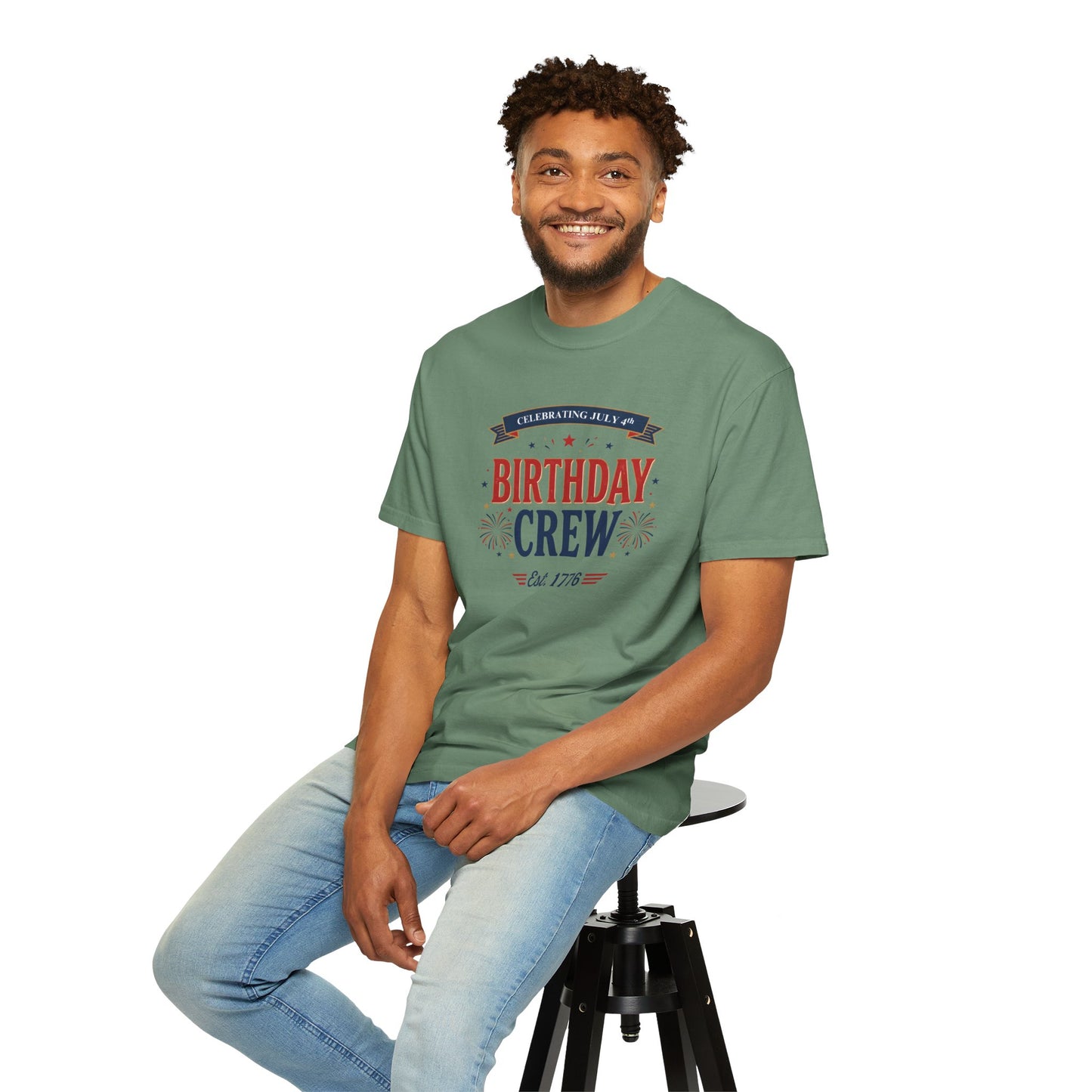 Birthday Crew T-Shirt — Patriotic Celebration Tee, 4th of July Shirt, Independence Day Gift