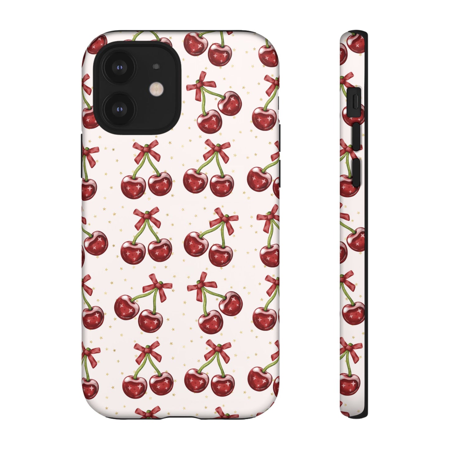 Cherry Pattern Phone Case — Cute Red Cherry Protective Phone Cover