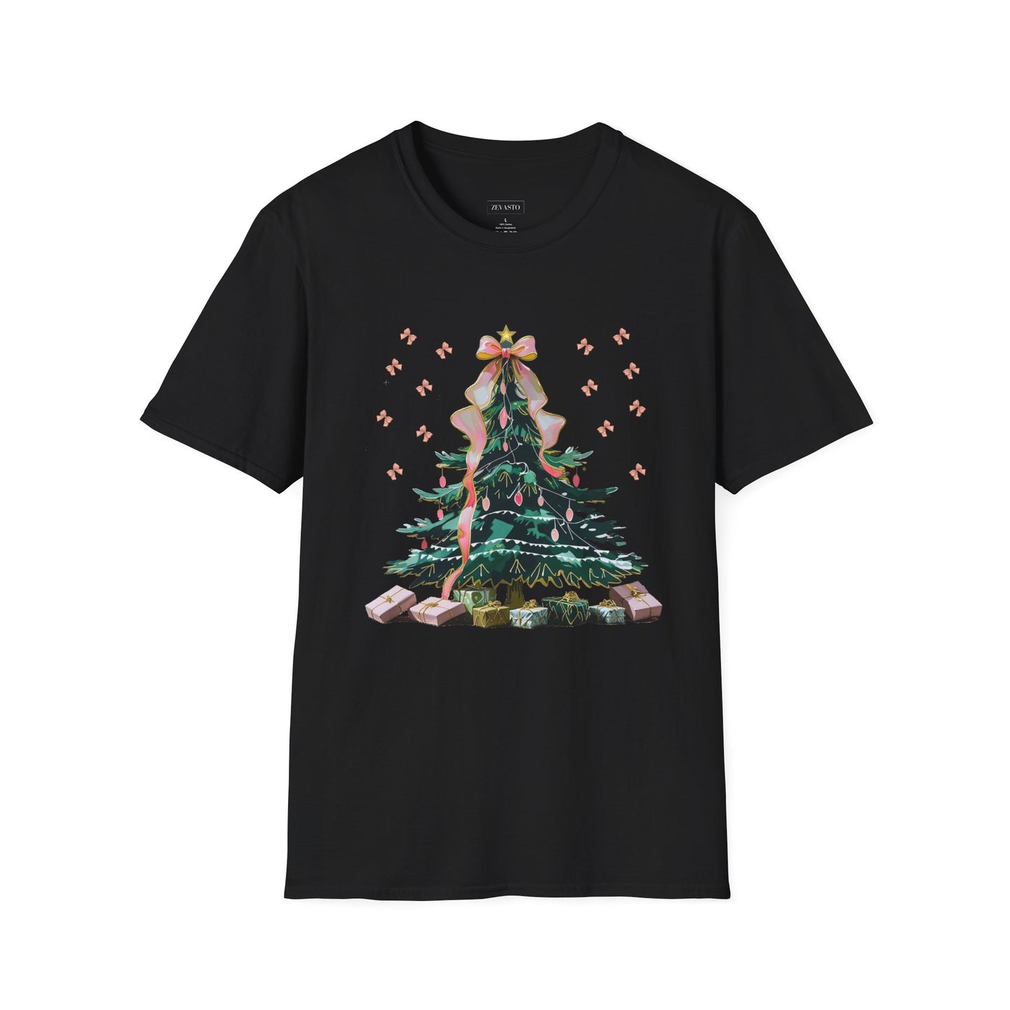 Christmas Tree Unisex Softstyle T-Shirt | Holiday Outfit, Festive Apparel