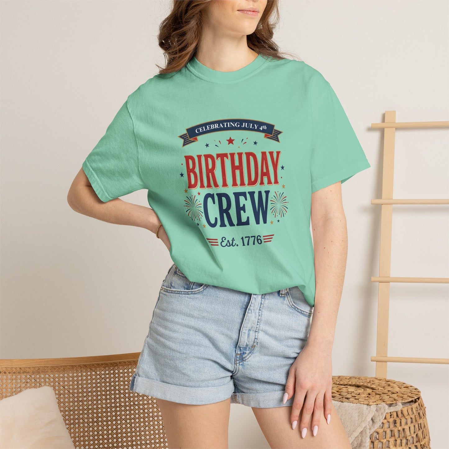 Birthday Crew T-Shirt — Patriotic Celebration Tee, 4th of July Shirt, Independence Day Gift