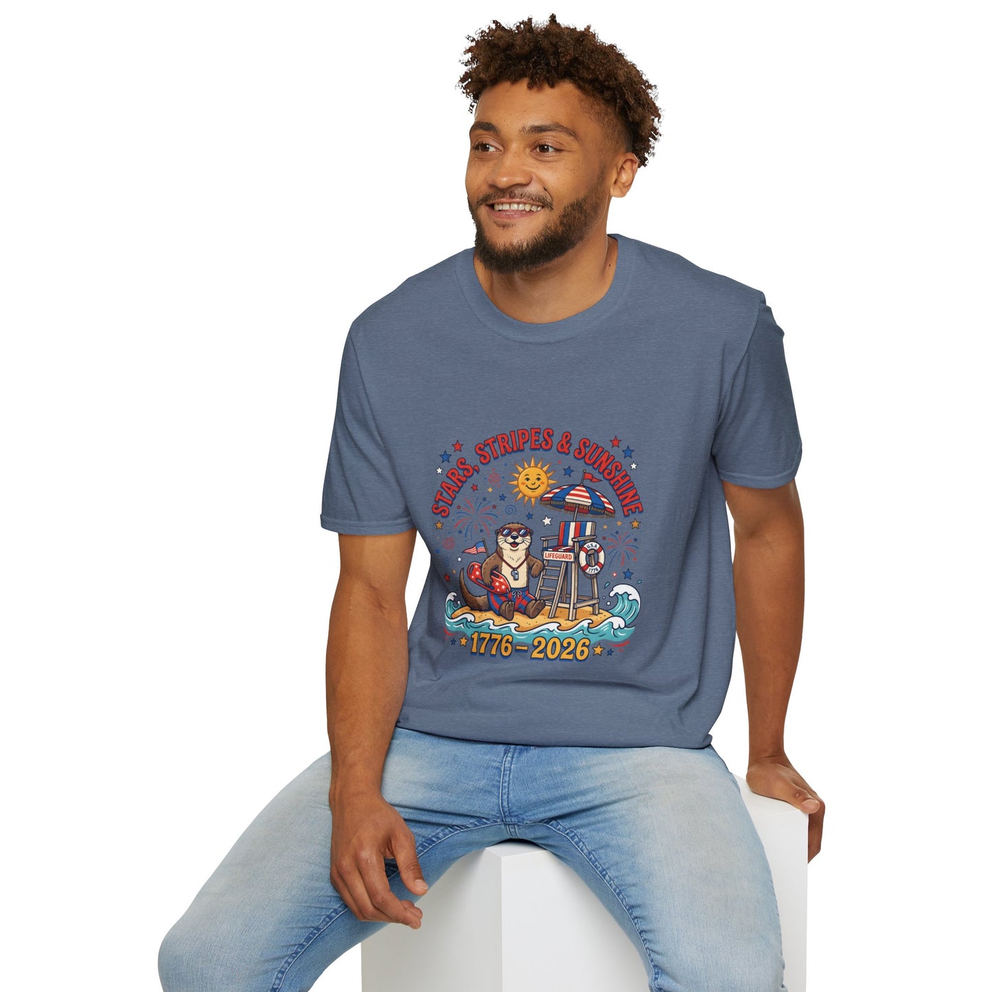 Stars, Stripes & Sunshine T-Shirt — Patriotic 1776–2026 Summer Tee, 4th of July Shirt