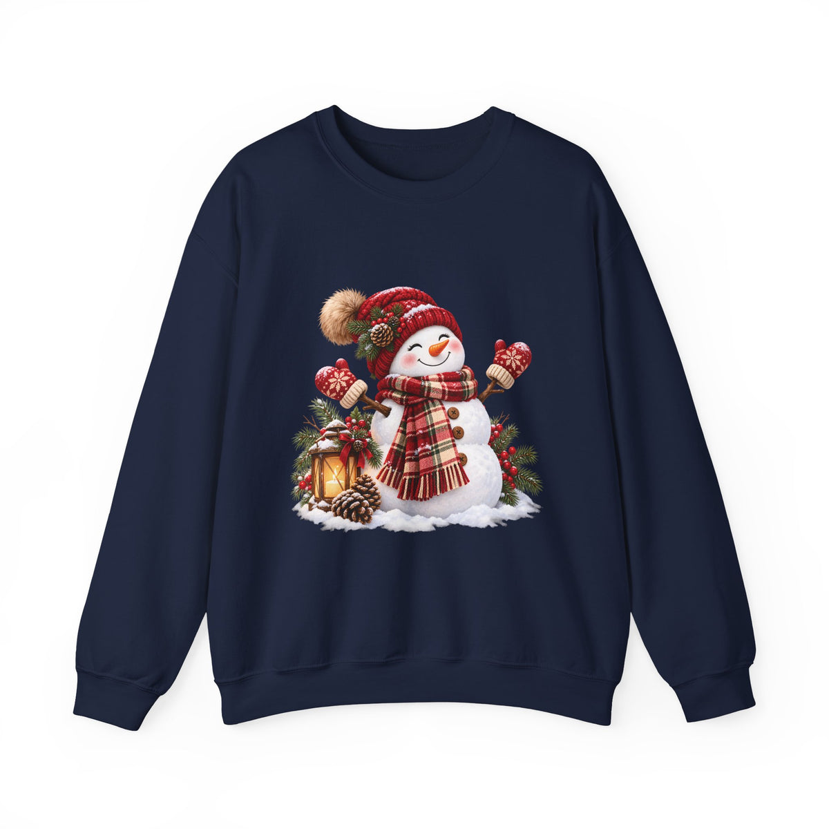 Snowman Holiday Sweatshirt - Cozy Christmas Unisex Sweatshirt