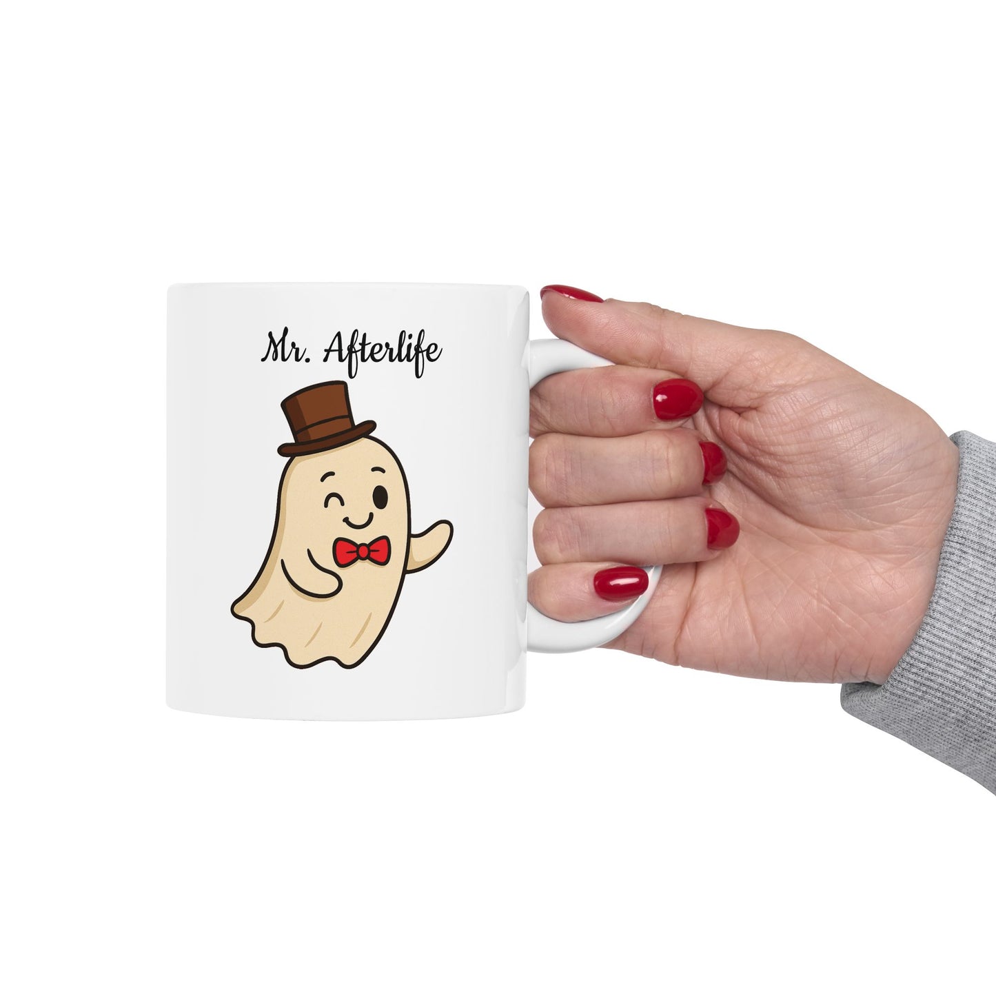 Halloween Ceramic Mug, Mr. Afterlife - Halloween Themed Coffee Cup, Wedding Gift